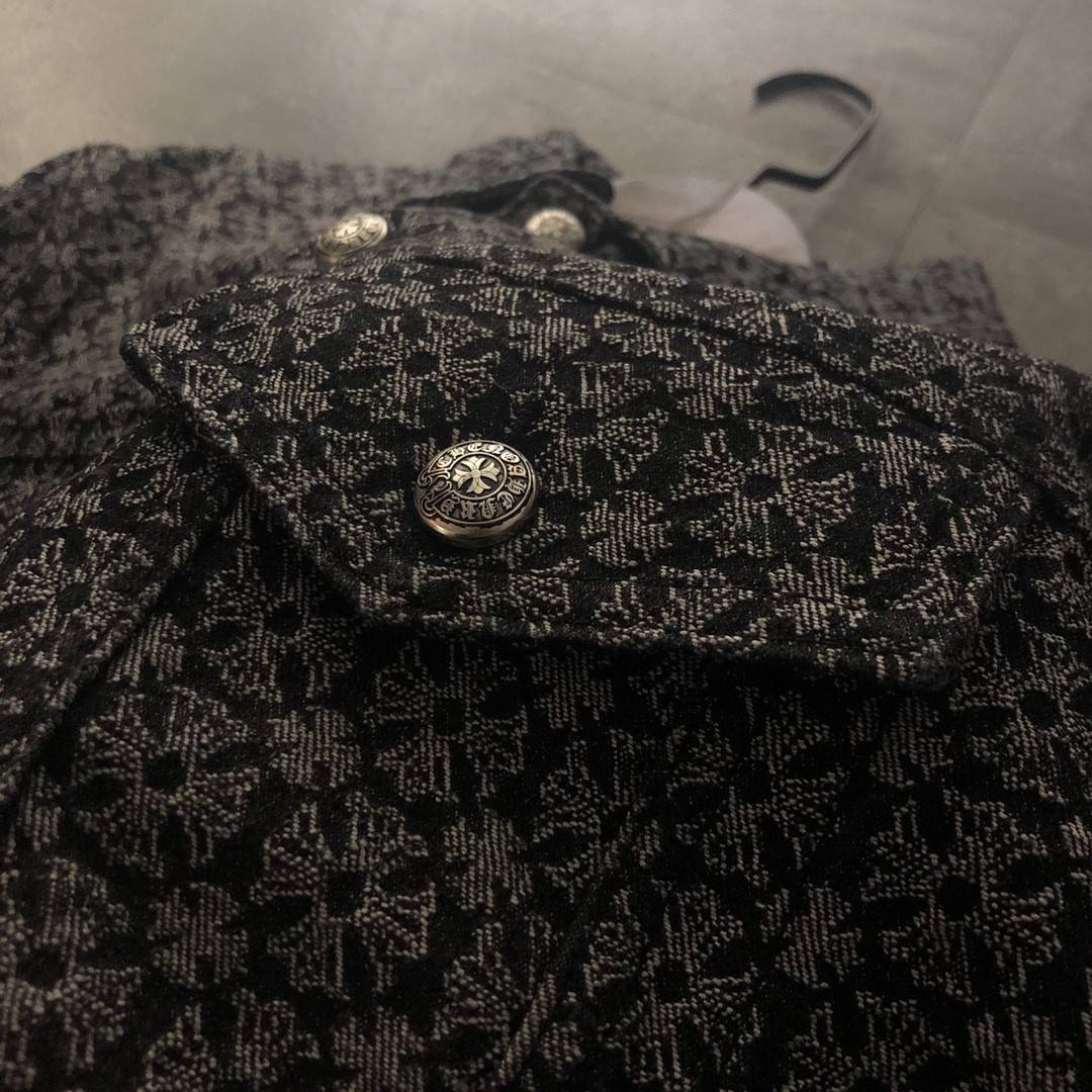 Ch*0me He**ts 2023 jacquard denim jacket