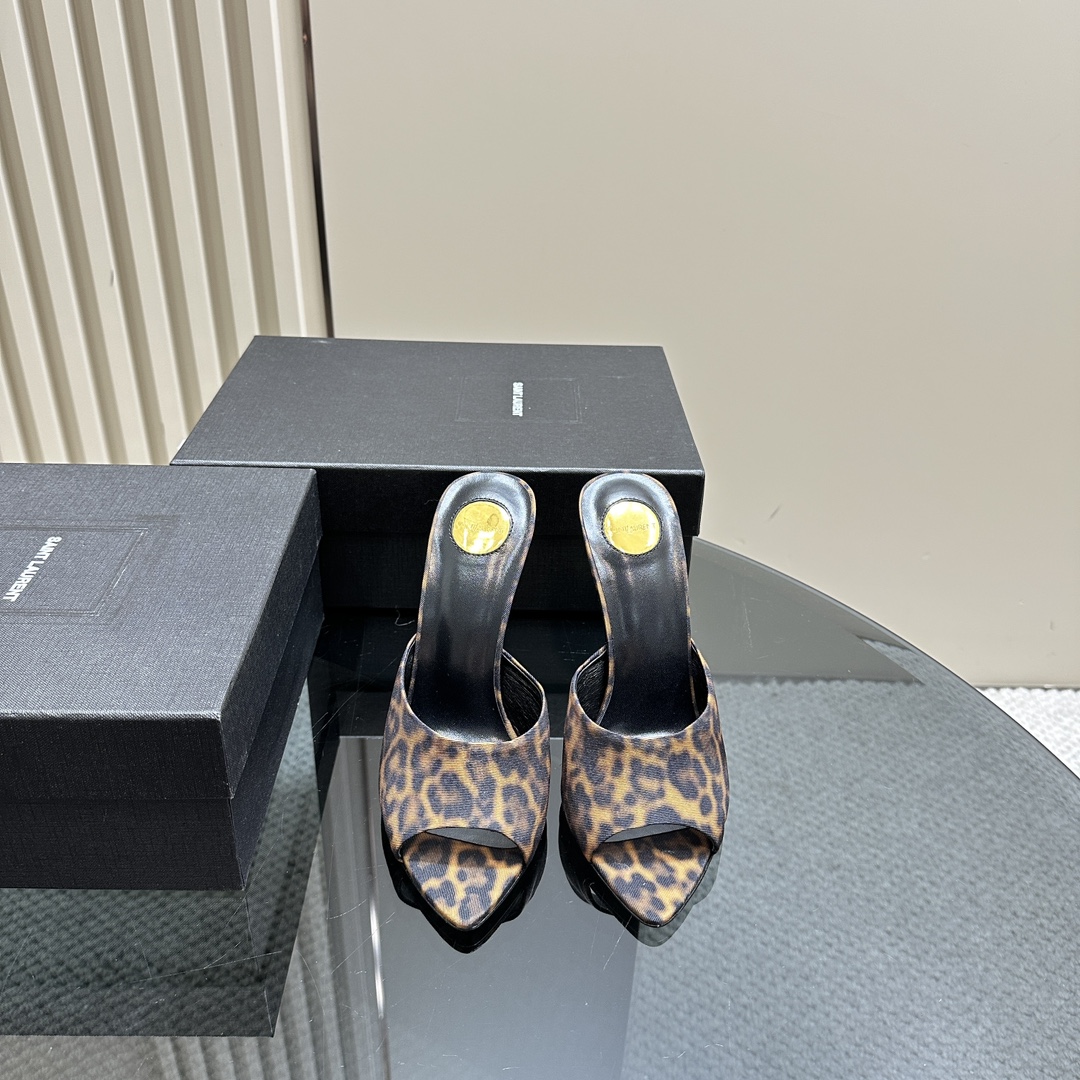 YSL pointed open-toe high heels: 10.5CM Size: 35-39 (40 custom-made, no returns or exchanges)