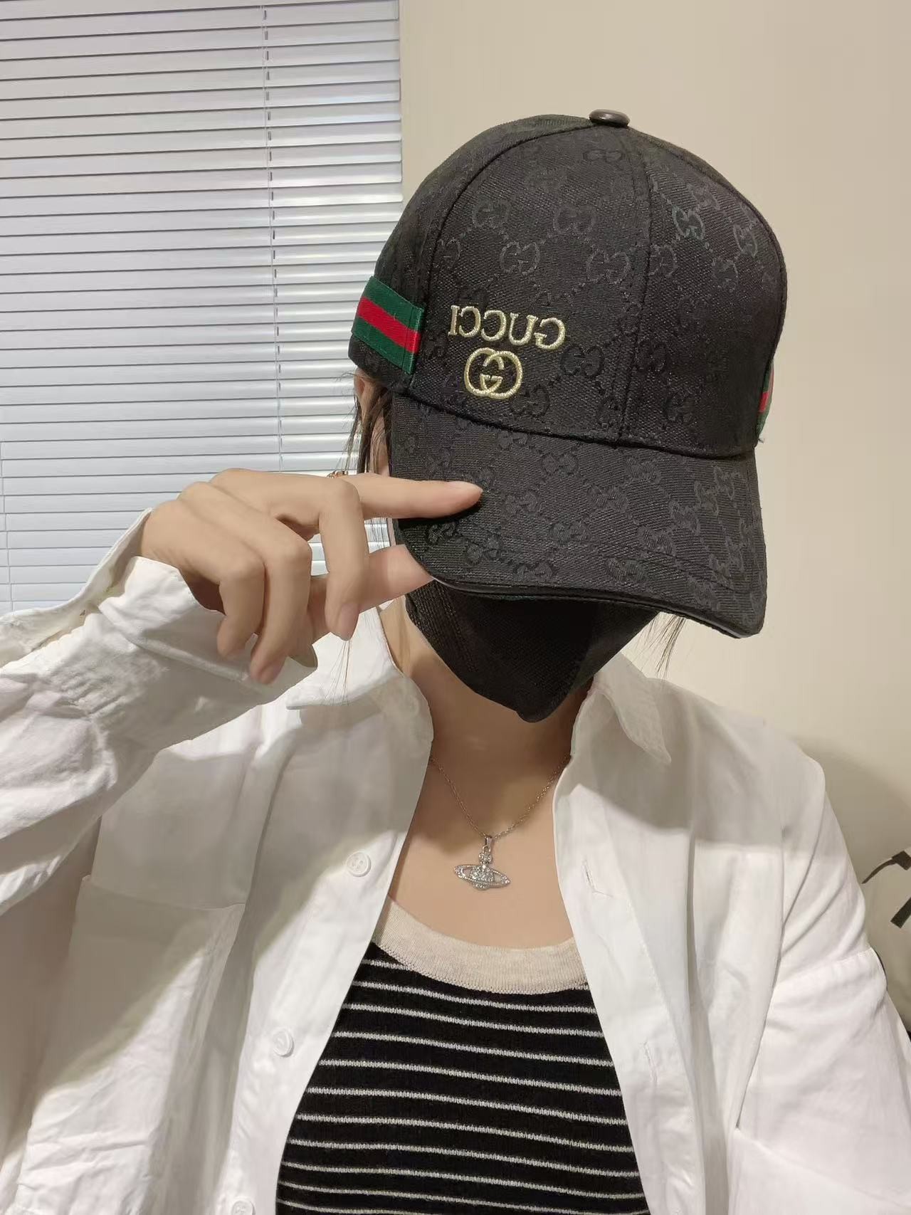 [#4825] G*u*i baseball cap peaked c ap hat