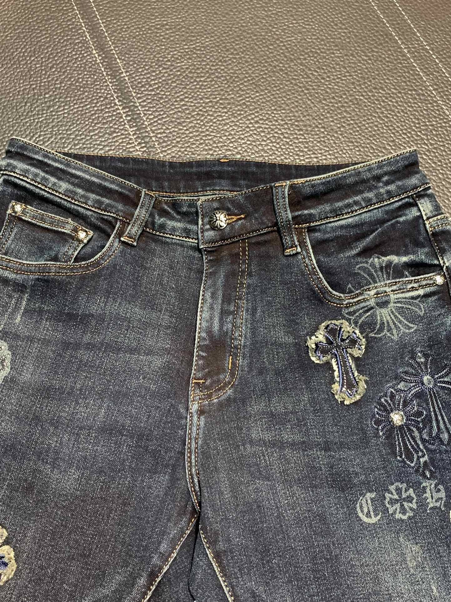Ch*0me He**ts slim straight jeans
