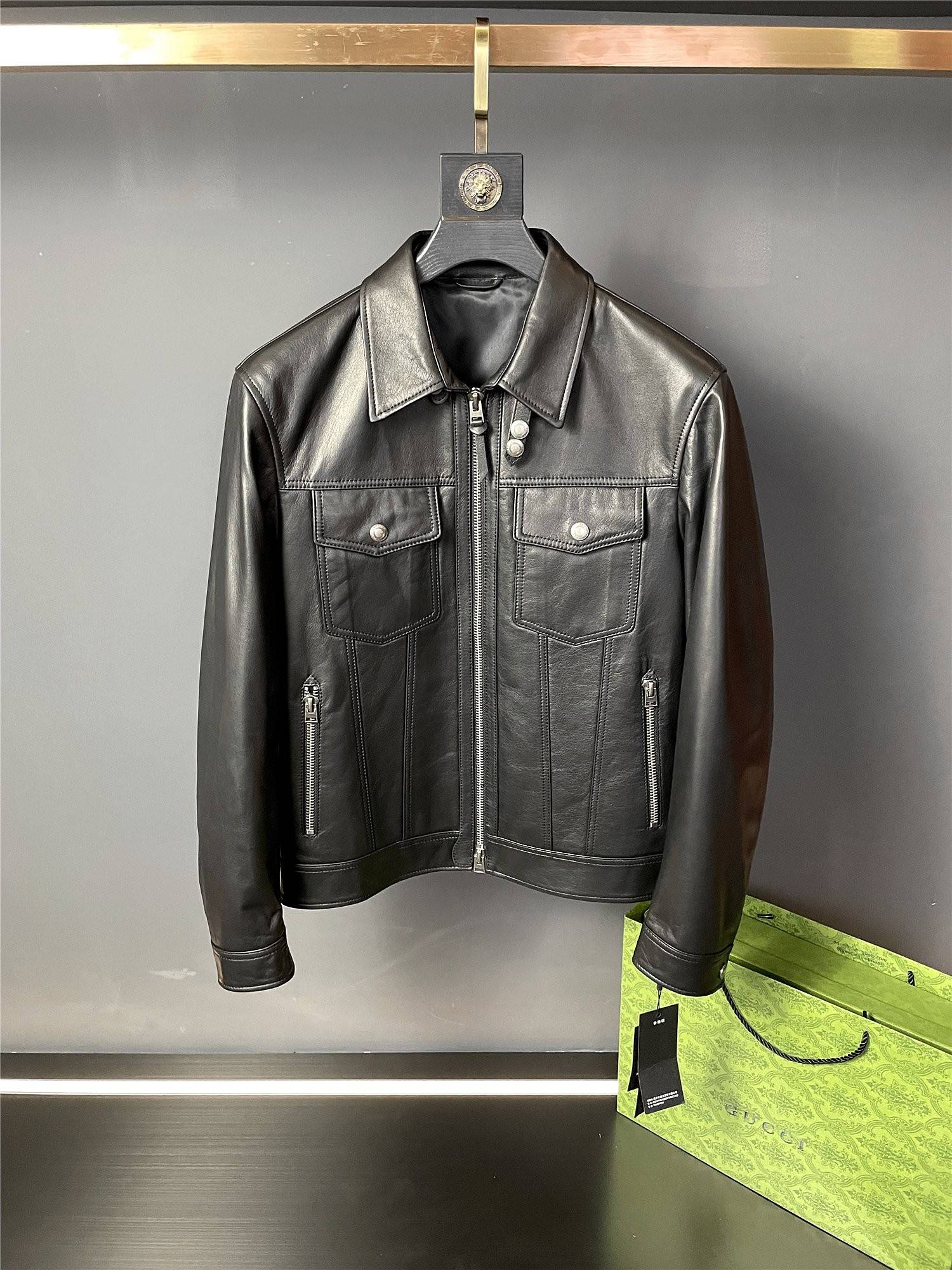 Tom Ford 23 Paris Fashion Week Leather Jackets