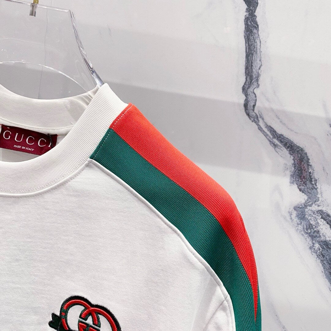 Red And Green Stripes T Shirt