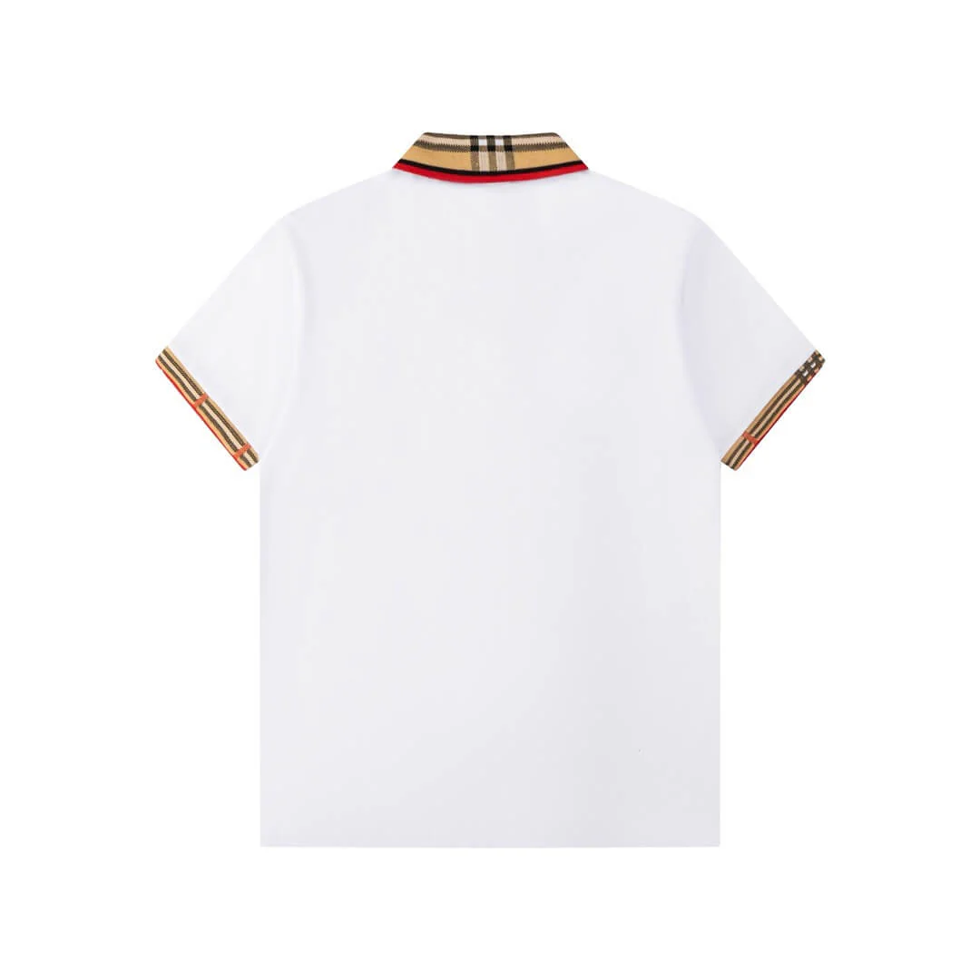 Classic Check Collar Polo T Shirt