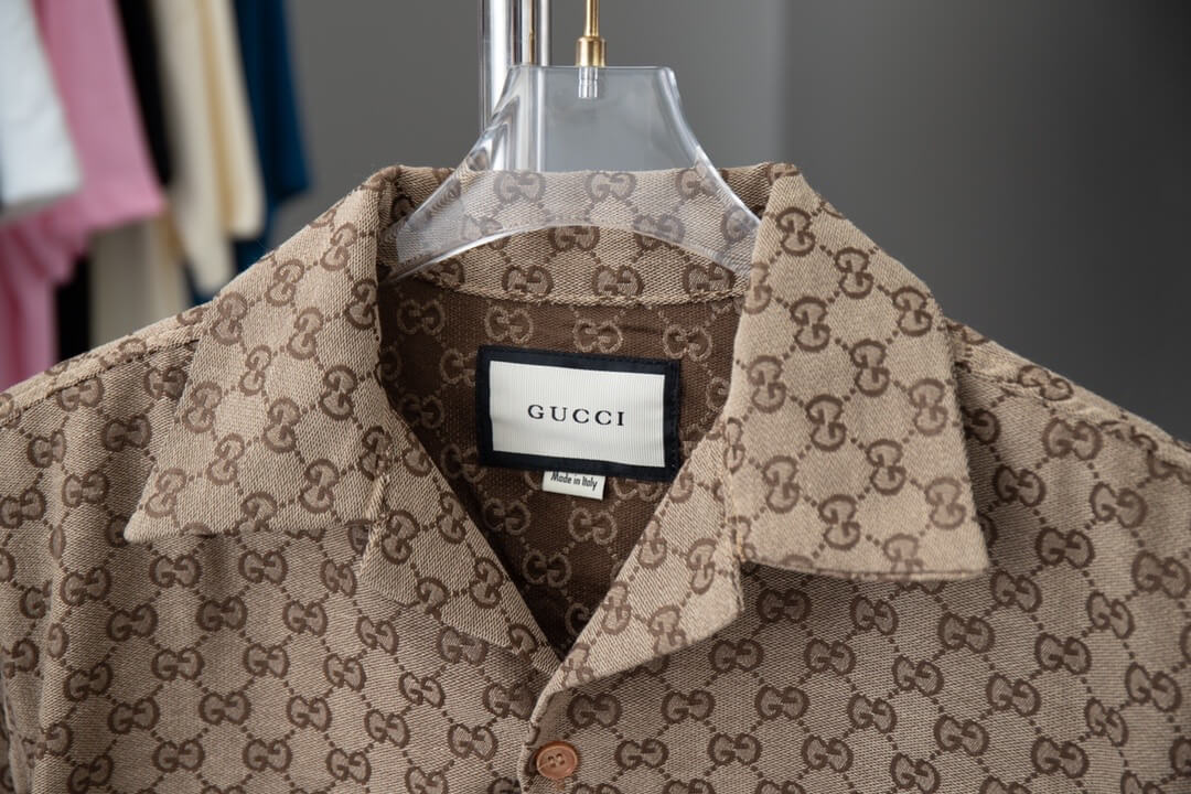 Brown All-Over Print T Shirt