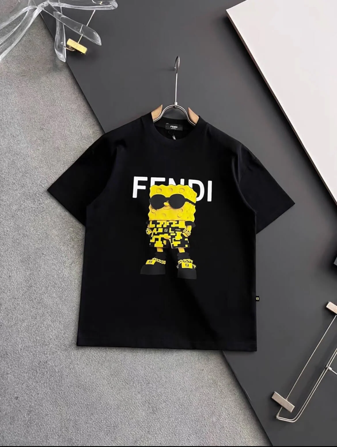 SpongeBob Cartoon Print T Shirt