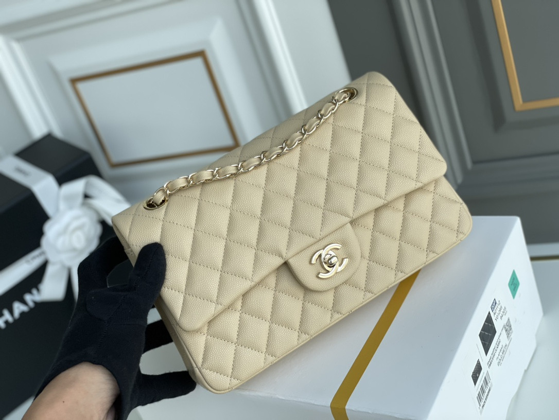 Chanle Classic Double Flap Caviar Leather