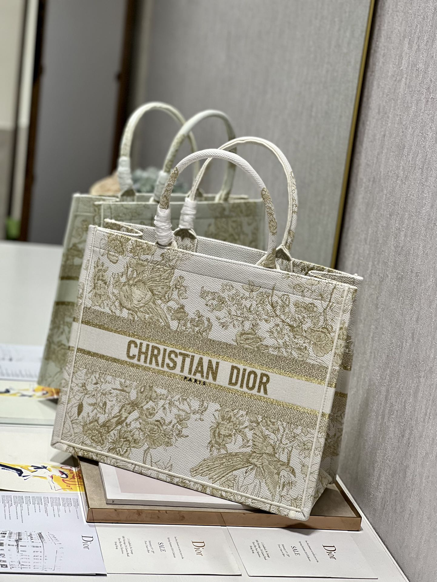 Large Dior Book Tote